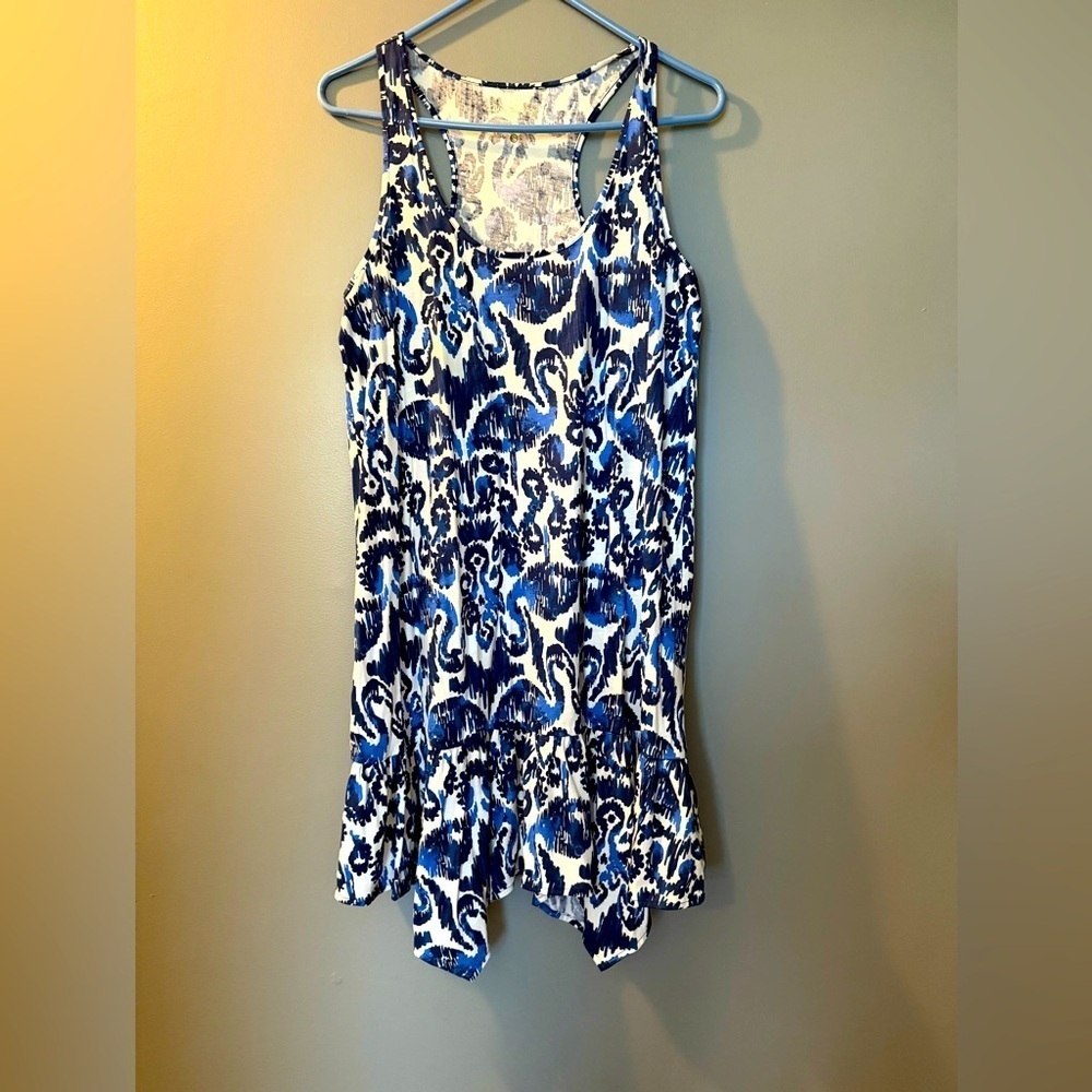 Lilly Pulitzer Hampton Tank‎ Dress 100% Pima Cotton Sz S 17" PTP